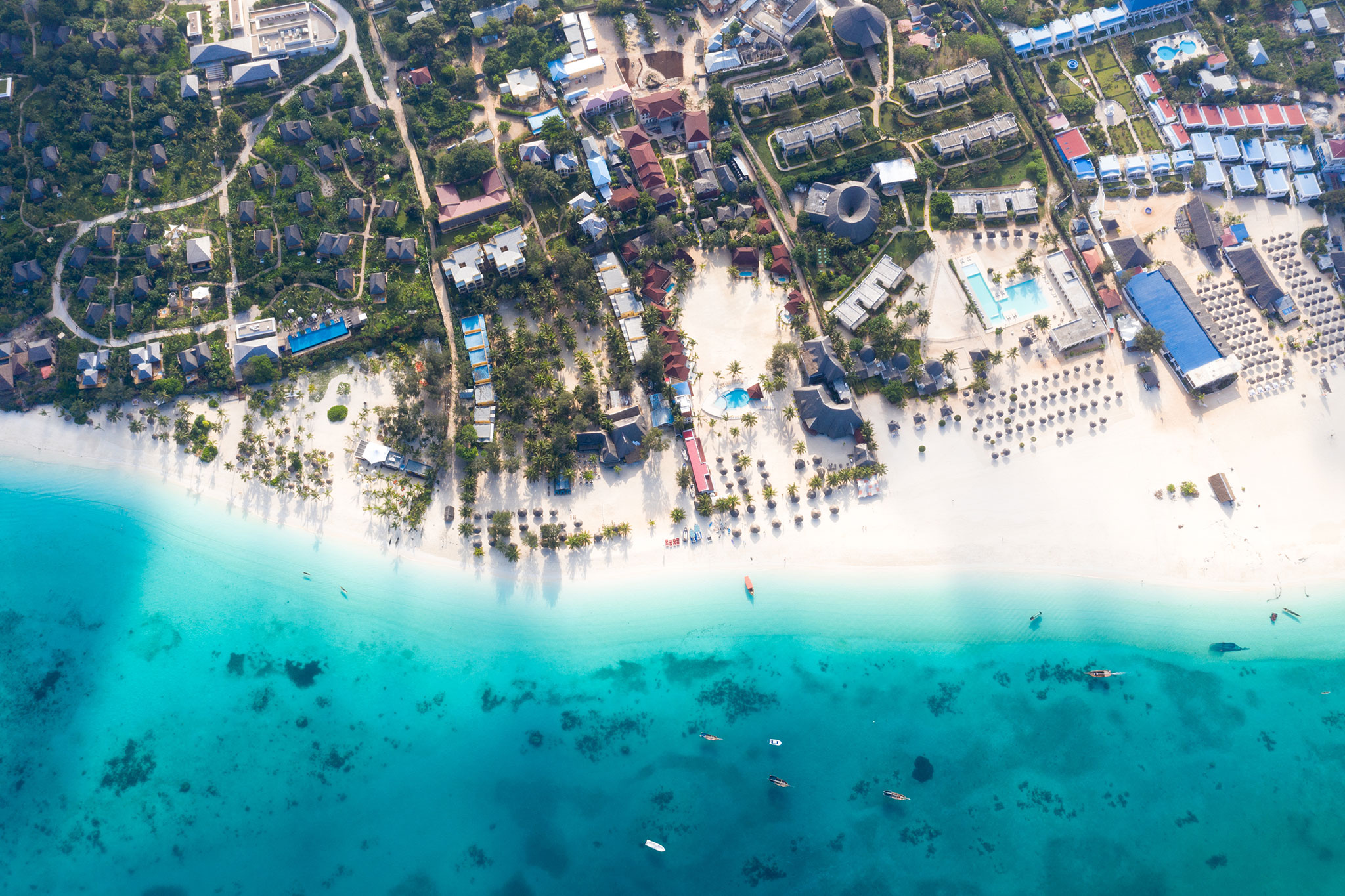 the-beautiful-tropical-island-of-zanzibar-aerial-view-sea-in-zanzibar-beach-tanzania-AdobeStock_575830016 Zanzibar in East Africa