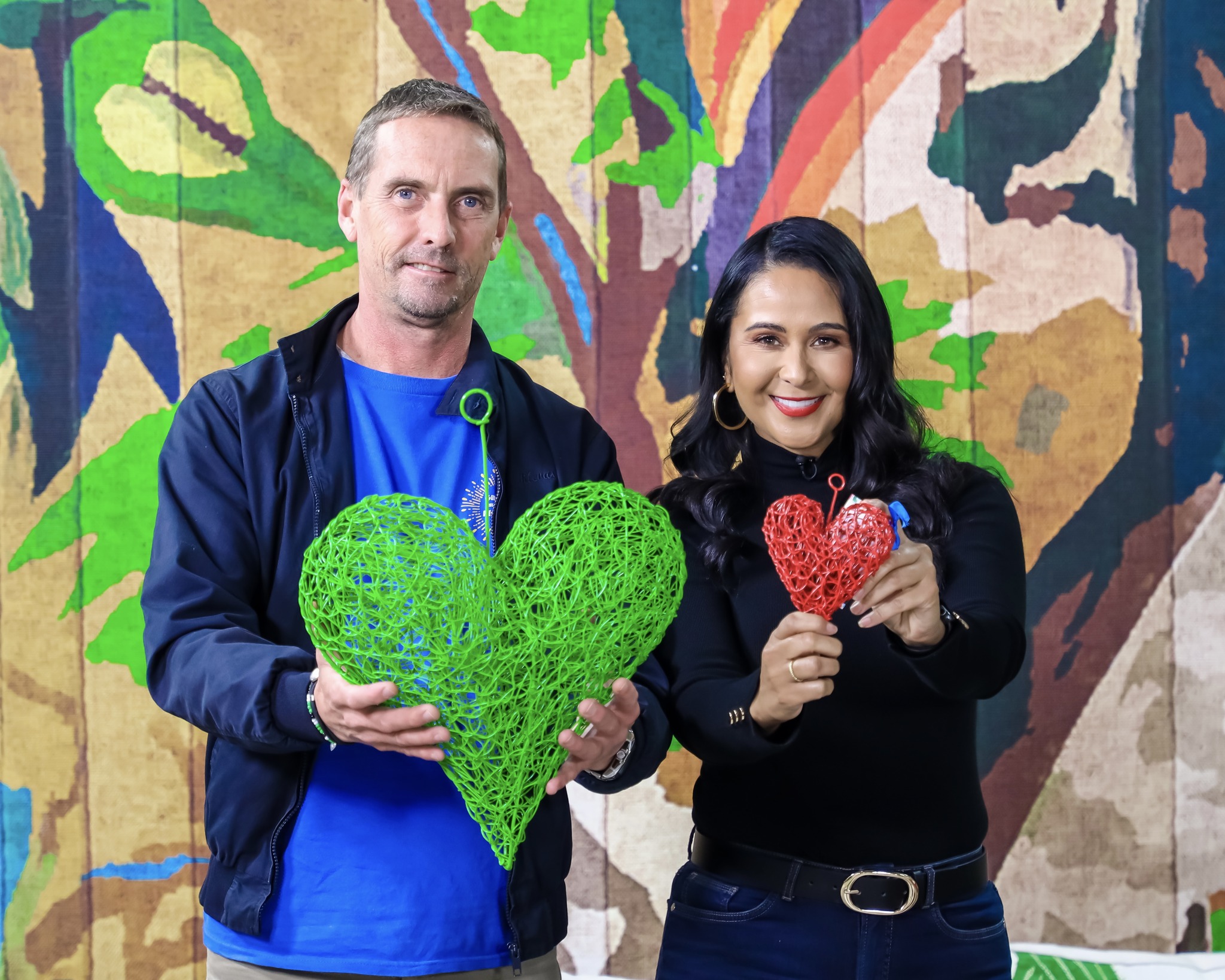 Heart of Cape Town Zuraida Jardine and Heart of Cape Town creator and campaign leader James Fernie