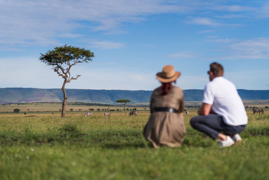 Observation de la faune à pied au Kenya