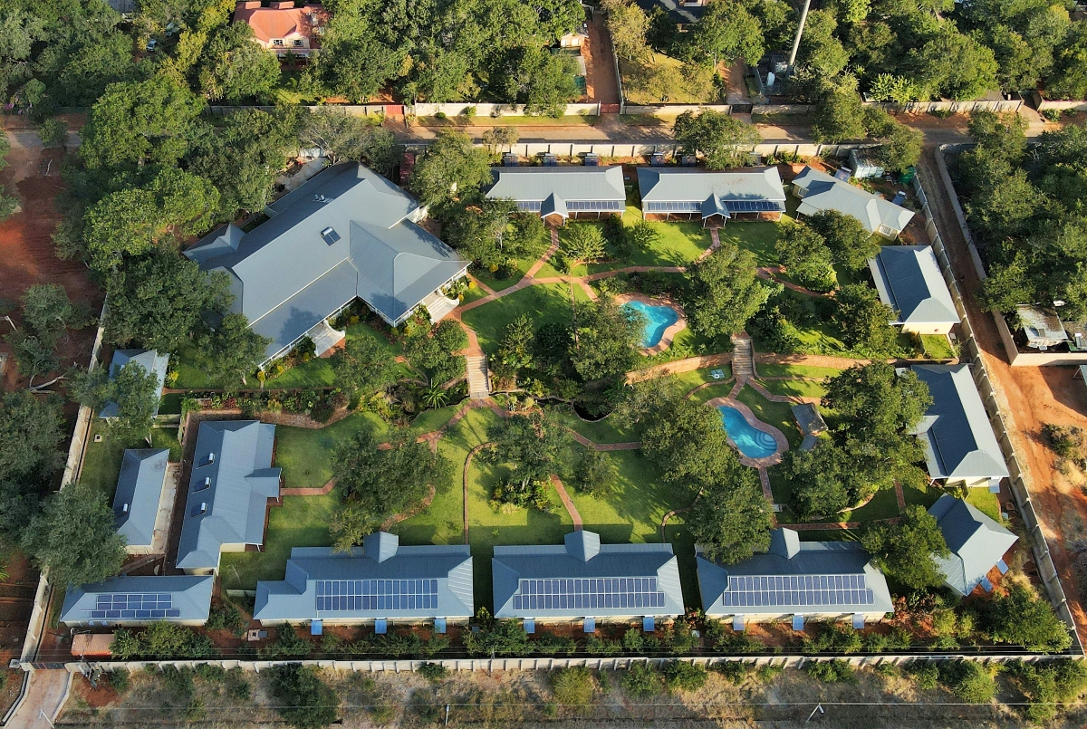 Pioneers-Victoria-Falls-aerial-view One of the best lodges in Victoria Falls situated in a peaceful residential suburb