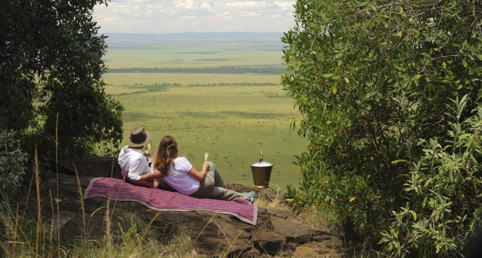 A champagne picnic in the Maasai Mara